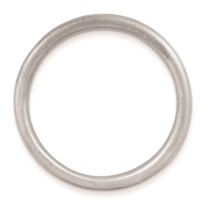 Sterling Silver Stackable Expressions Rhodium Satin Ring