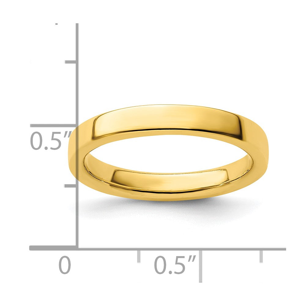 Sterling Silver Stackable Expressions Gold Plated Ring