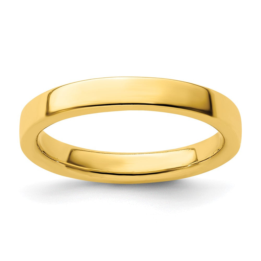 Sterling Silver Stackable Expressions Gold Plated Ring