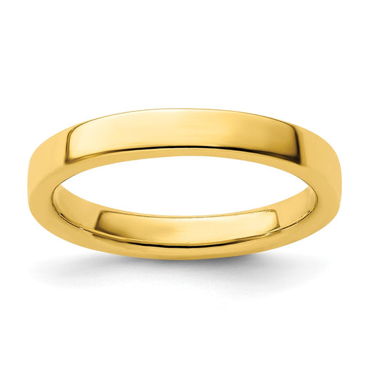 Sterling Silver Stackable Expressions Gold Plated Ring