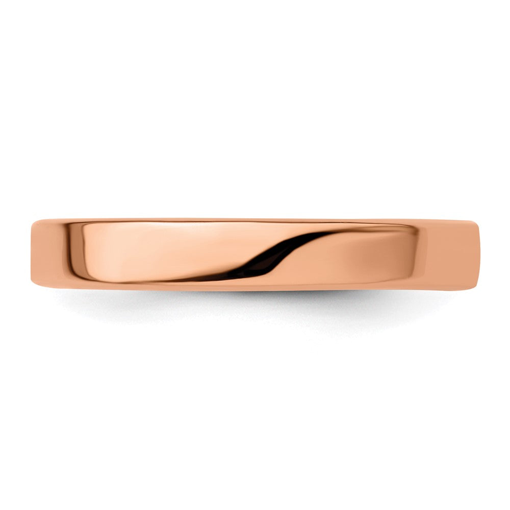 Sterling Silver Stackable Expressions Pink Plated Ring