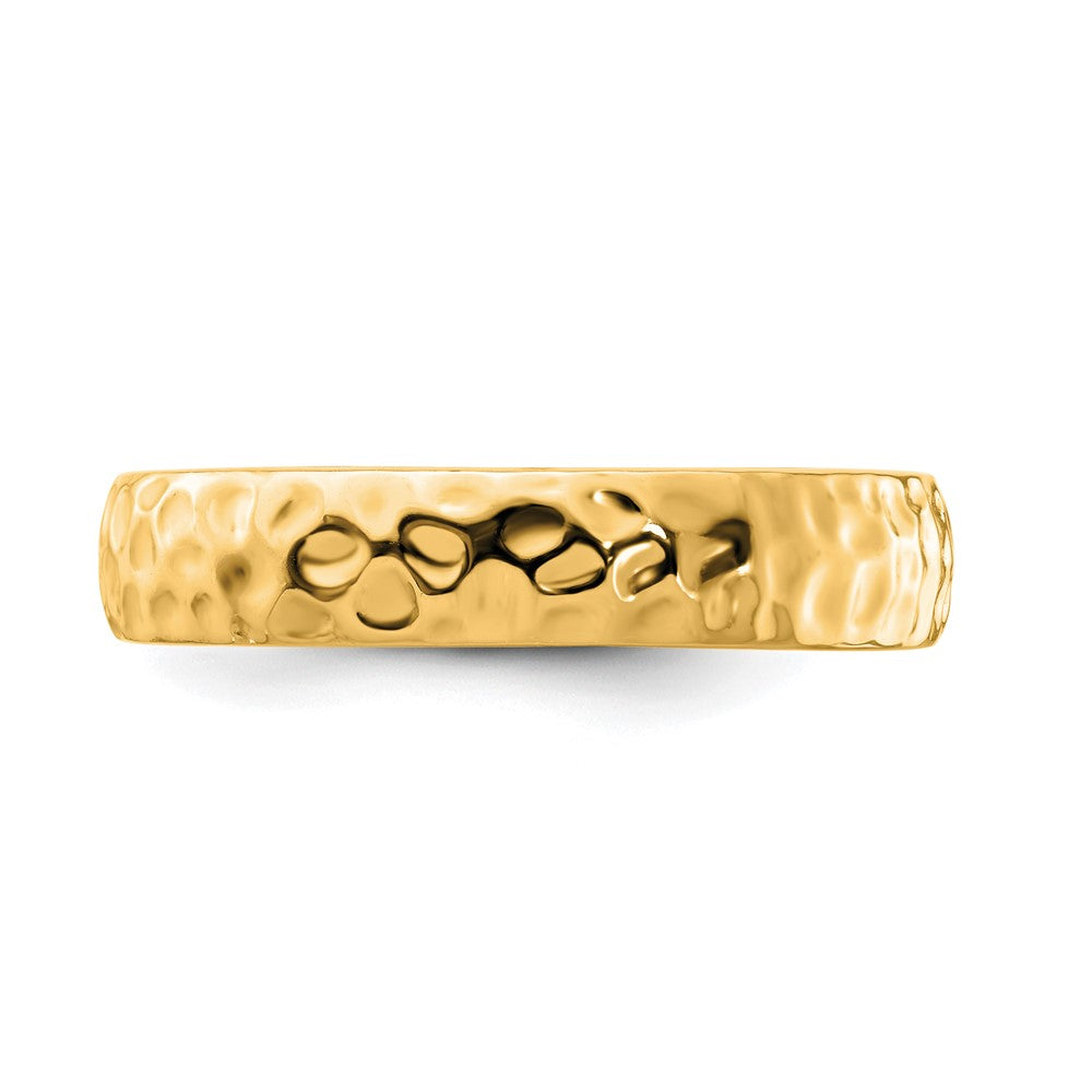 Sterling Silver Stackable Expressions Gold Plated Ring