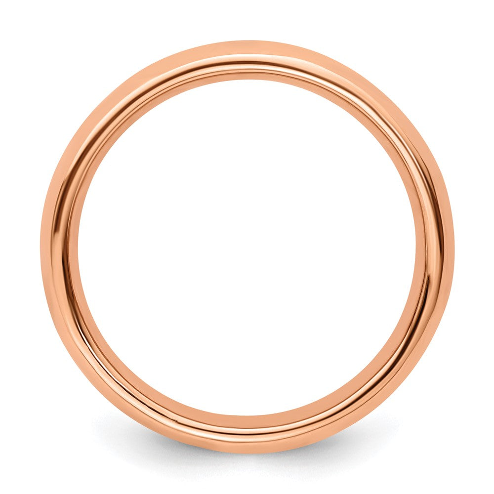 Sterling Silver Stackable Expressions Pink Plated Polished Ring