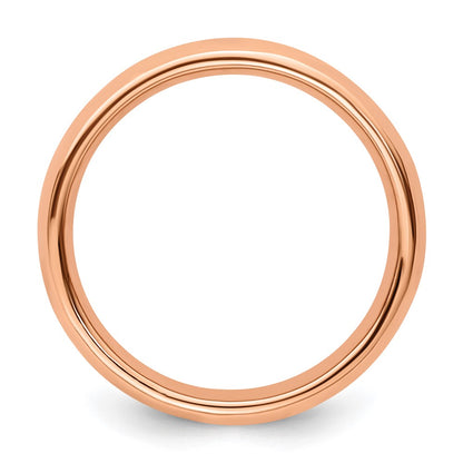 Sterling Silver Stackable Expressions Pink Plated Polished Ring