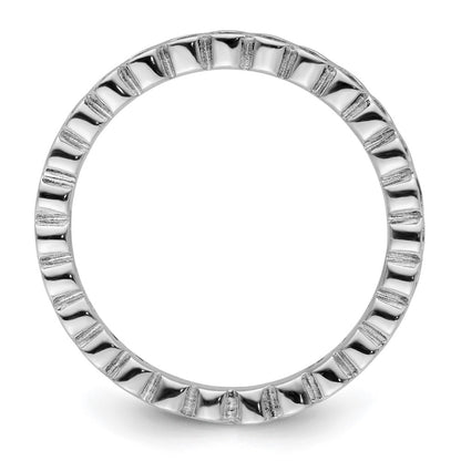 Sterling Silver Stackable Expressions Created Ruby Ring