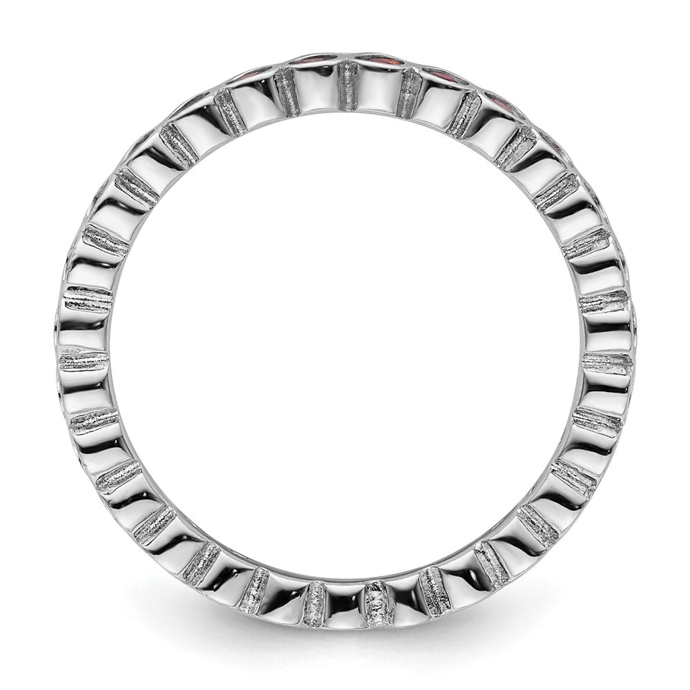 Sterling Silver Stackable Expressions Pink Tourmaline Ring