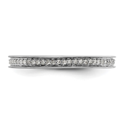 Sterling Silver Stackable Expressions & Diamonds Polished Ring