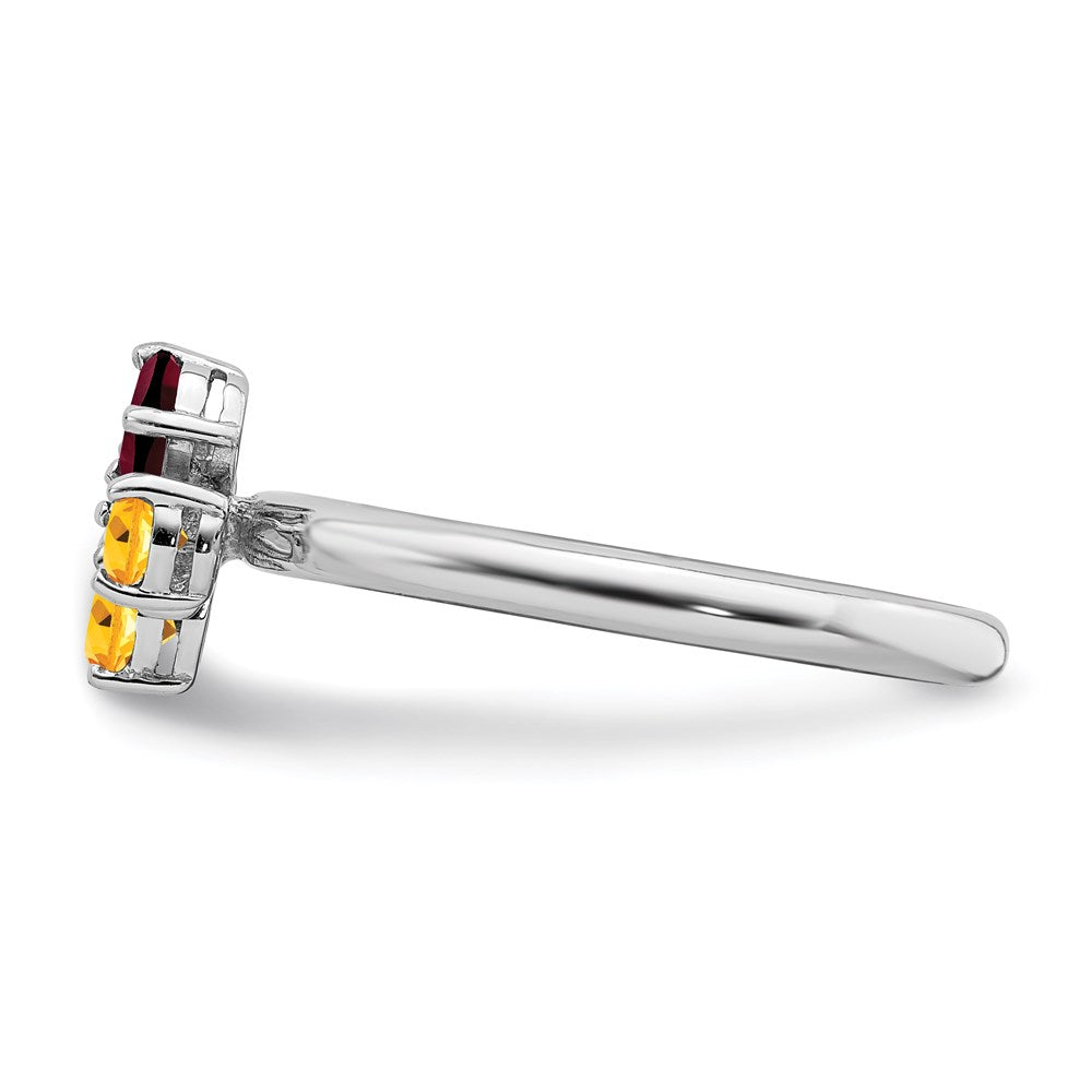 Sterling Silver Stackable Expressions Polished Ci & Ga Butterfly Ring