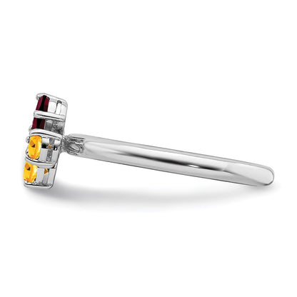 Sterling Silver Stackable Expressions Polished Ci & Ga Butterfly Ring