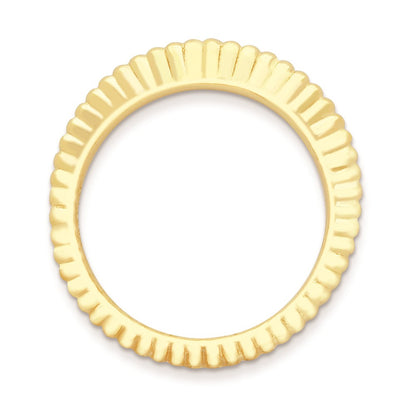 Sterling Silver Stackable Expressions Gold Plated Domed Ring