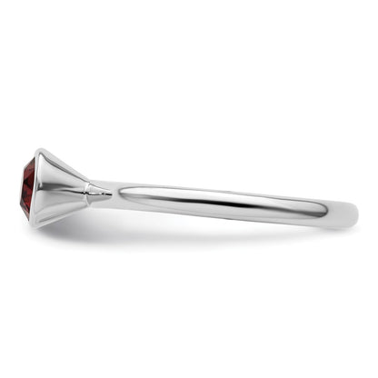 Sterling Silver Stackable Expressions High 5mm June Crystal Ring