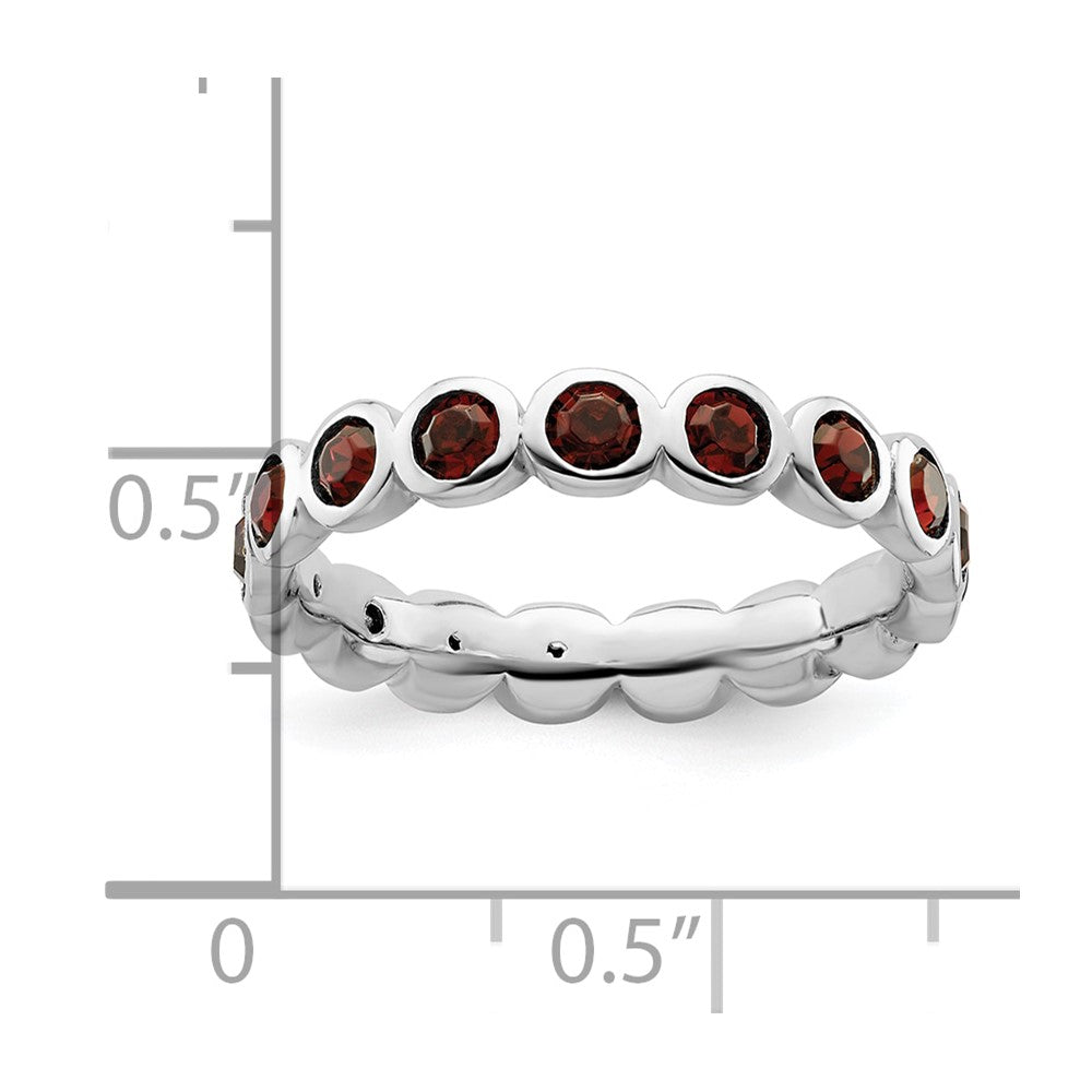 Sterling Silver Stackable Expressions June Crystal Ring