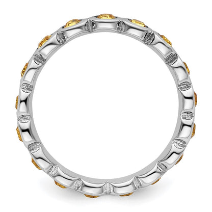 Sterling Silver Stackable Expressions November Crystal Ring