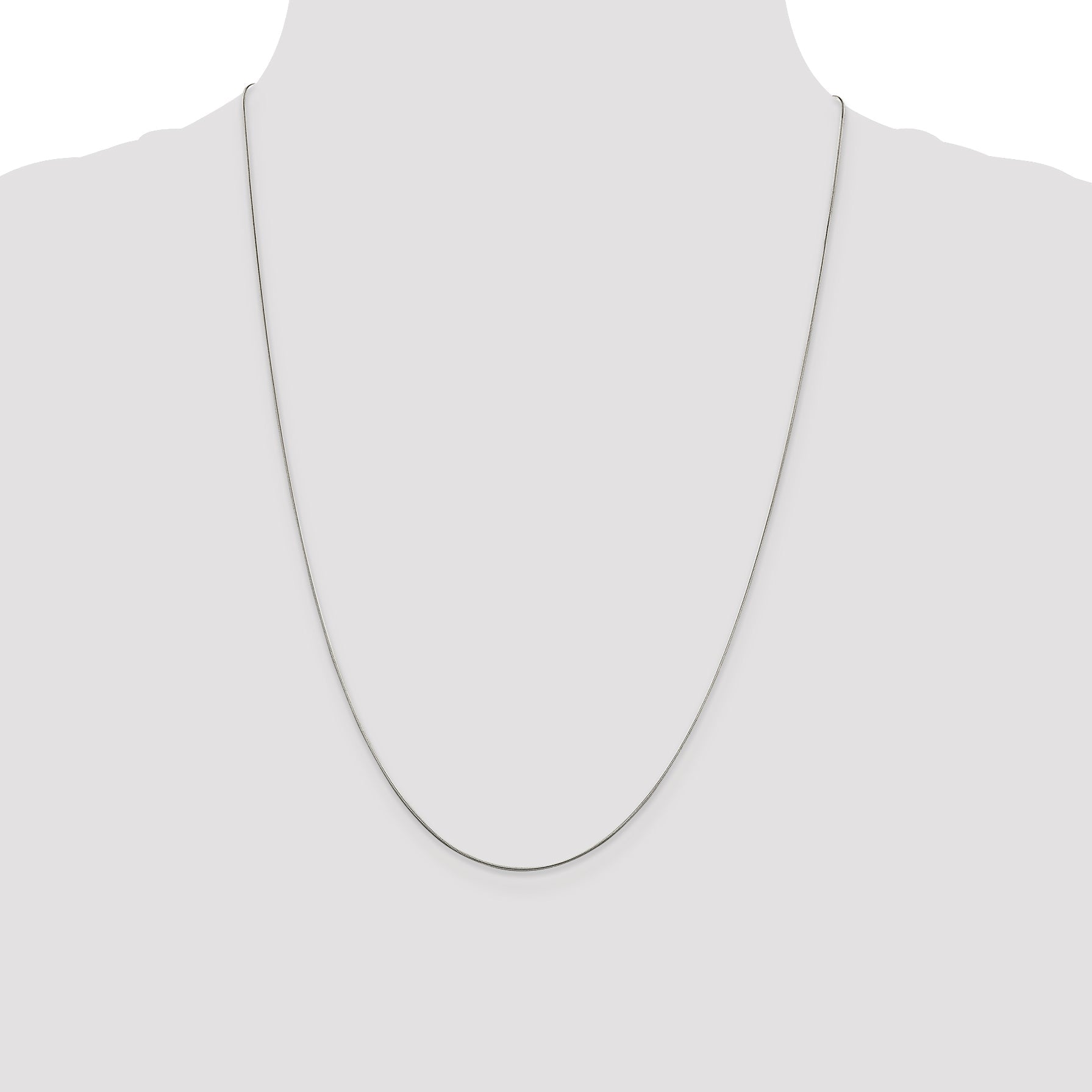 24 Inch Sterling Silver .7mm Snake Chain Necklace
