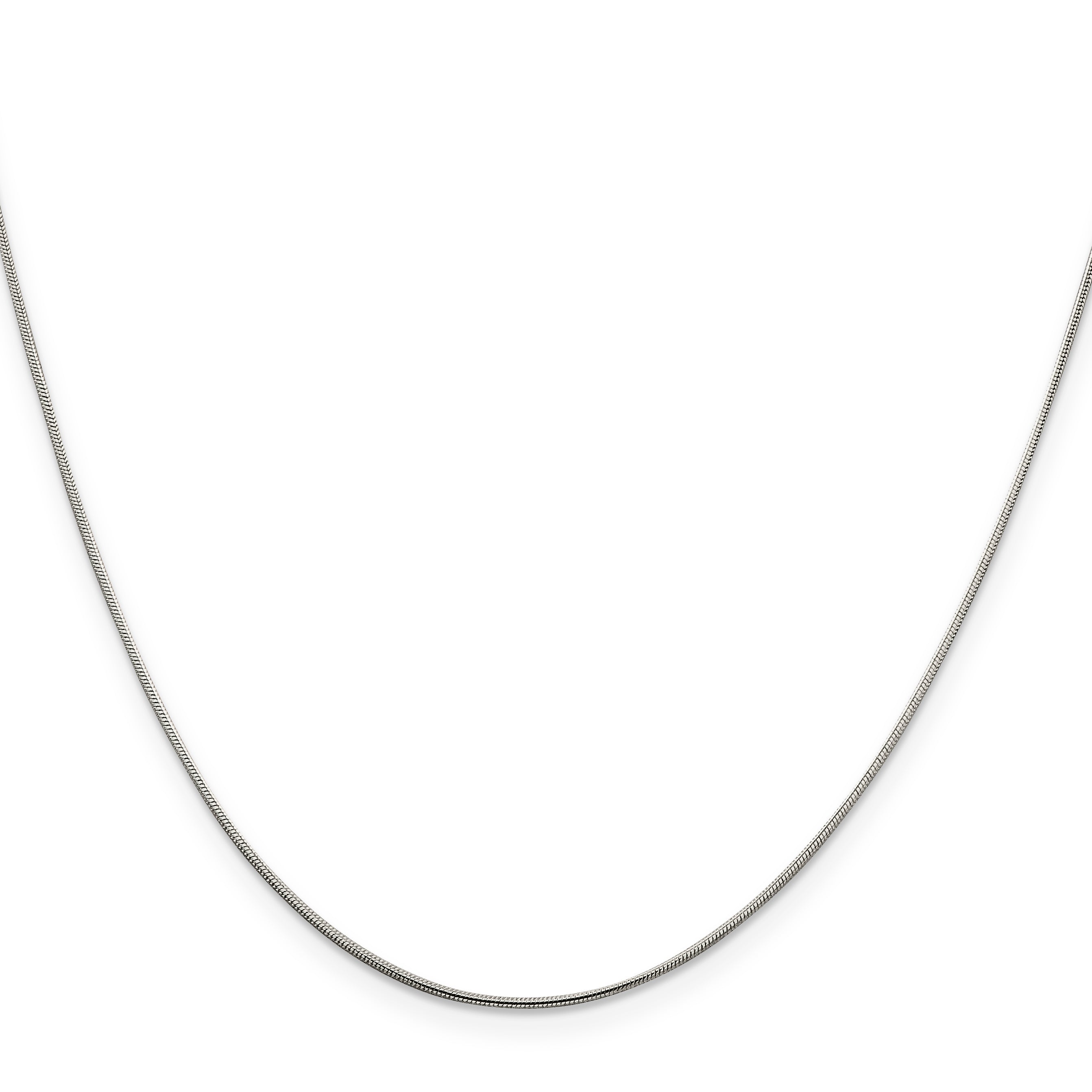 18 Inch Sterling Silver .8mm Snake Chain Necklace