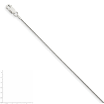 22 Inch Sterling Silver .8mm Snake Chain W/4In Ext.