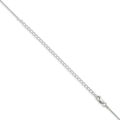 22 Inch Sterling Silver .8mm Snake Chain W/4In Ext.