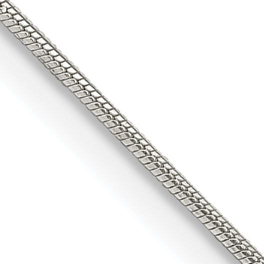 22 Inch Sterling Silver .8mm Snake Chain W/4In Ext.