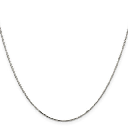16 Inch Sterling Silver 1mm Snake Chain Necklace