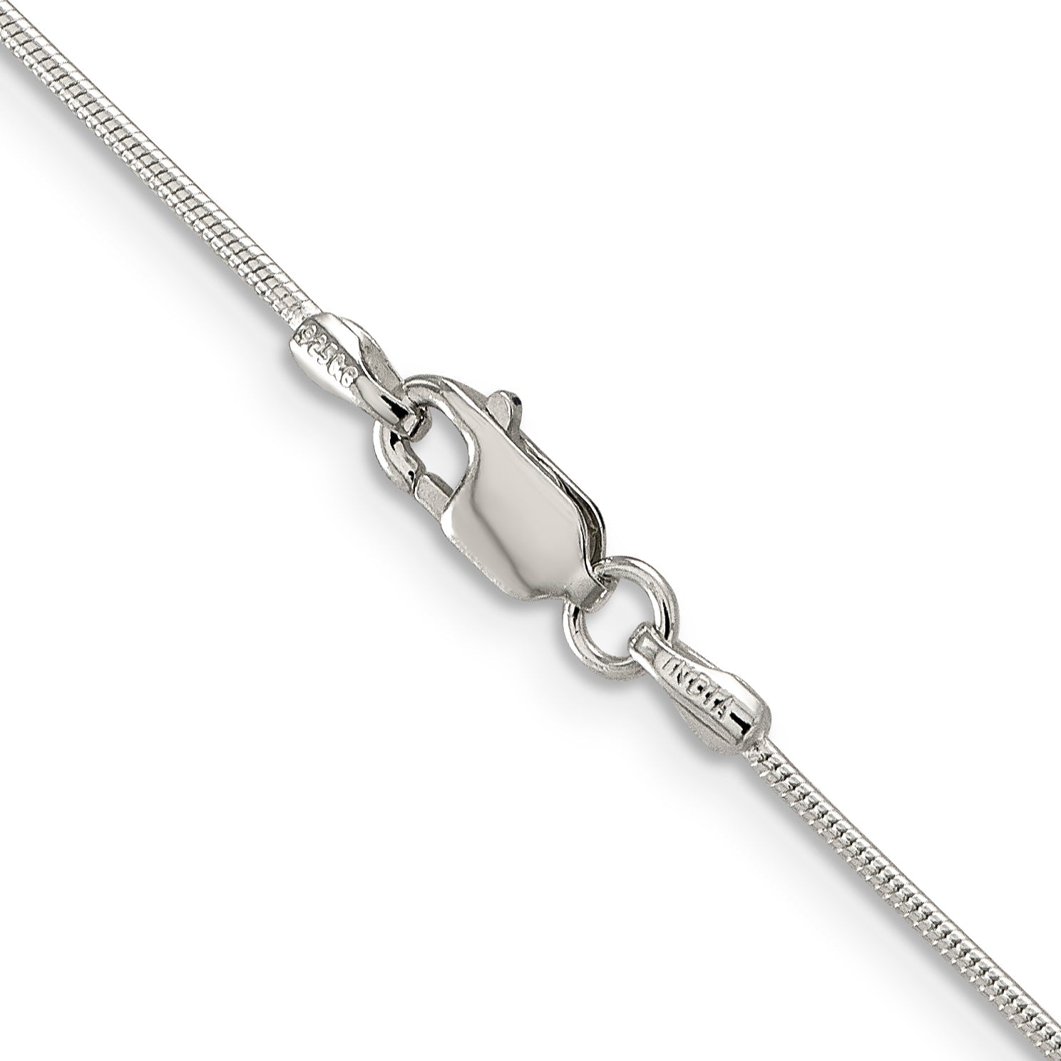 22 Inch Sterling Silver 1mm Snake Chain Necklace