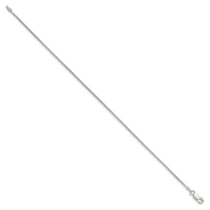 7 Inch Sterling Silver 1mm Snake Chain Bracelet