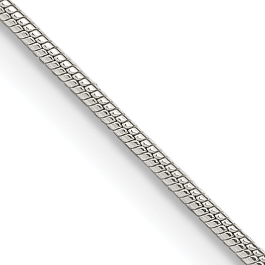 18 Inch Sterling Silver 1mm Snake Chain Necklace