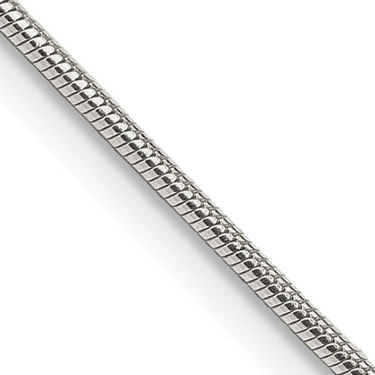 30 Inch Sterling Silver 1.2mm Snake Chain Necklace