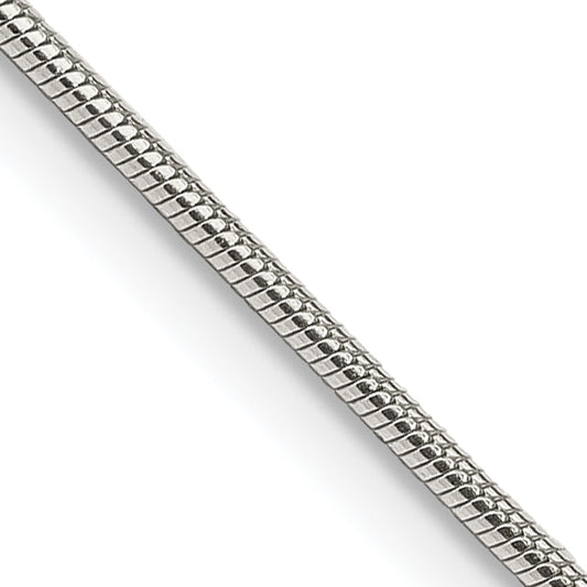 30 Inch Sterling Silver 1.2mm Snake Chain Necklace