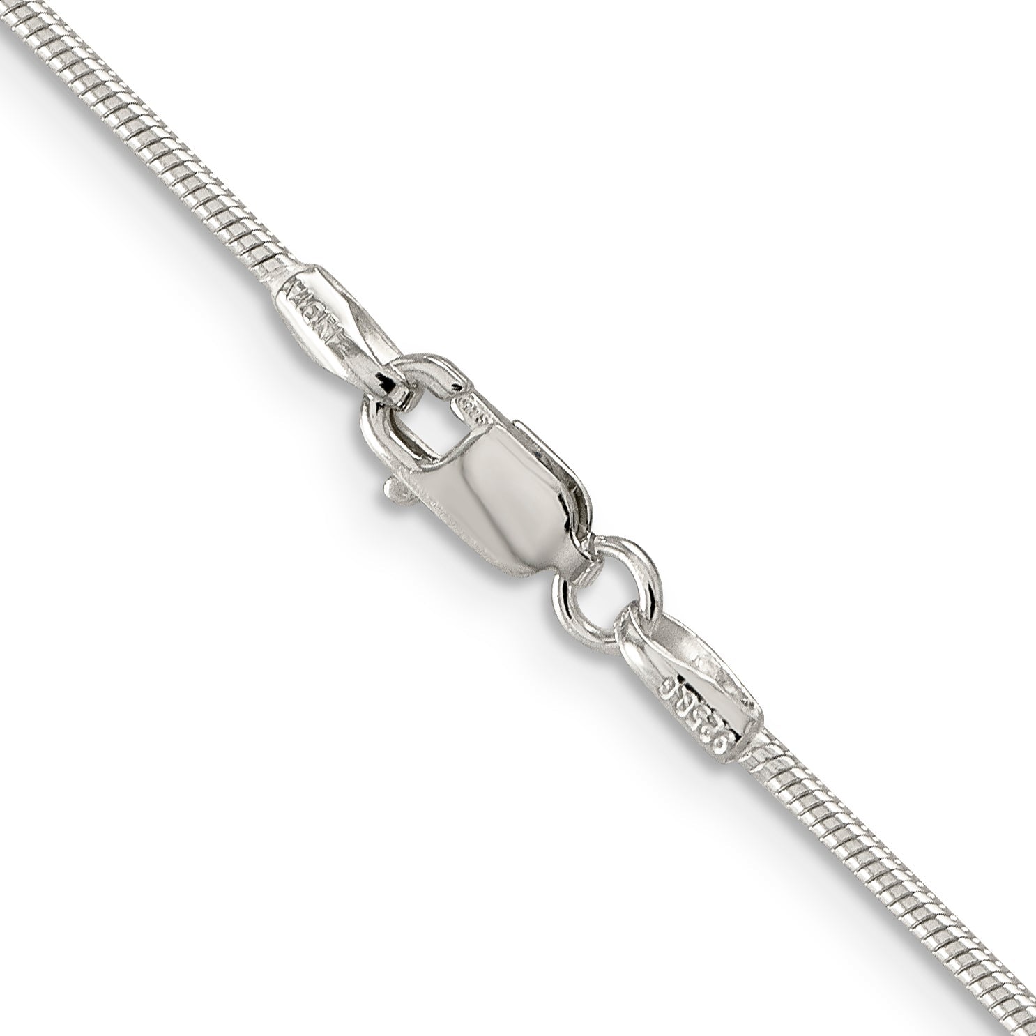 20 Inch Sterling Silver 1.25mm Snake Chain Necklace