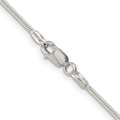 36 Inch Sterling Silver 1.25mm Snake Chain Necklace
