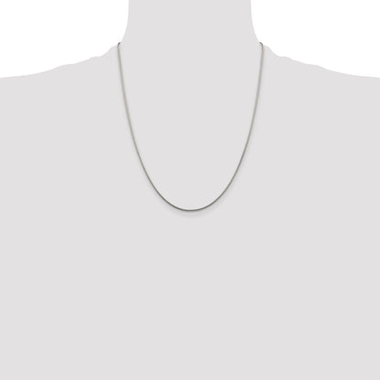 22 Inch Sterling Silver 1.25mm Snake Chain Necklace