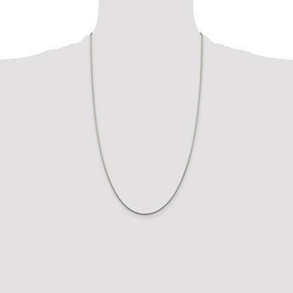 26 Inch Sterling Silver 1.25mm Snake Chain Necklace