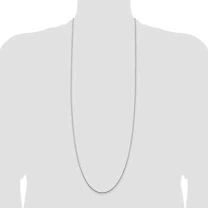 36 Inch Sterling Silver 1.25mm Snake Chain Necklace