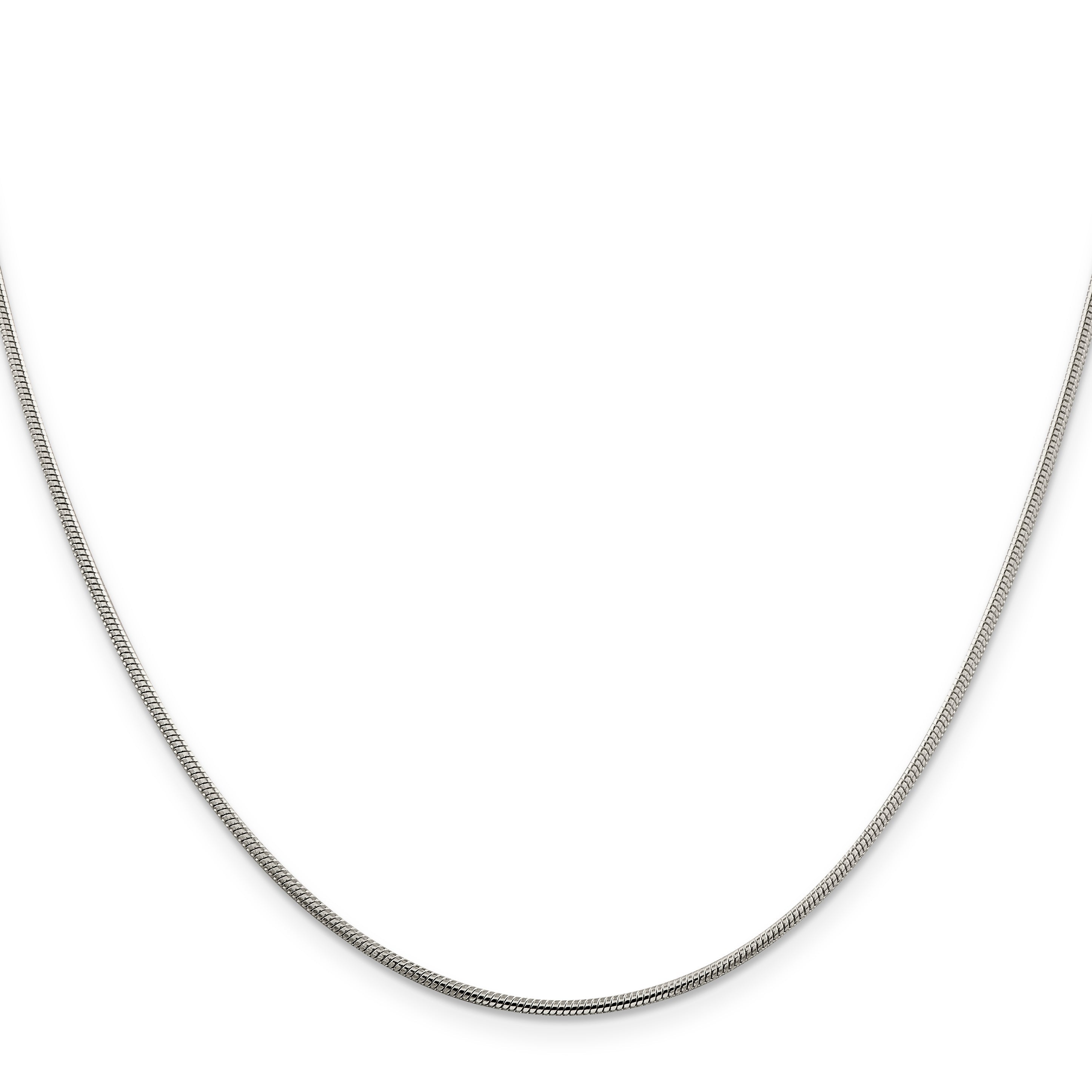 36 Inch Sterling Silver 1.5mm Snake Chain Necklace