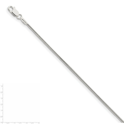42 Inch Sterling Silver 1.5mm Snake Chain Necklace
