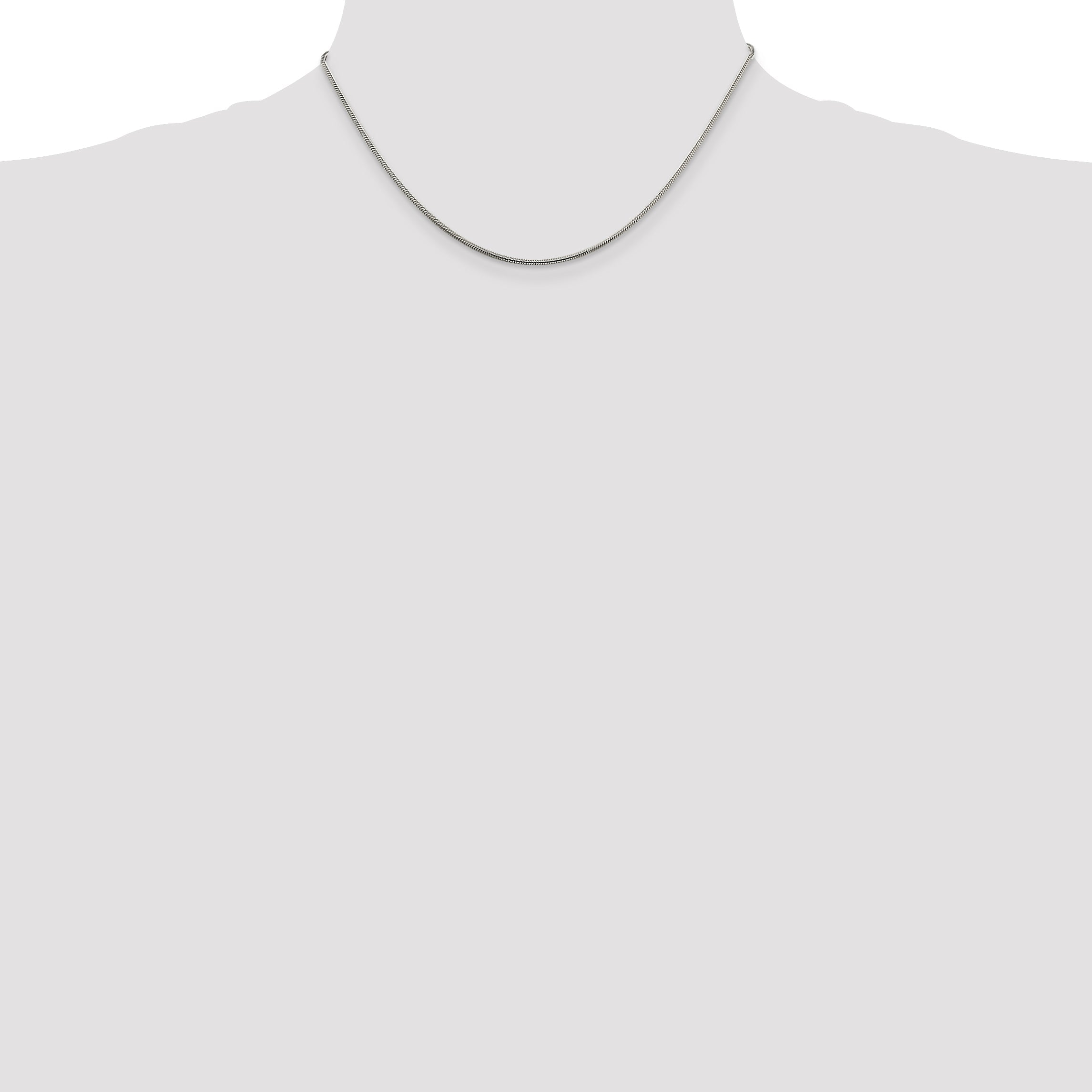 16 Inch Sterling Silver 1.5mm Snake Chain Necklace