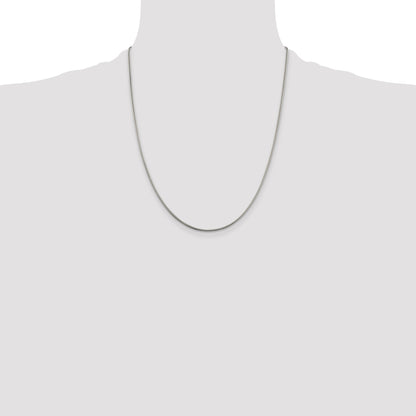 22 Inch Sterling Silver 1.5mm Snake Chain Necklace