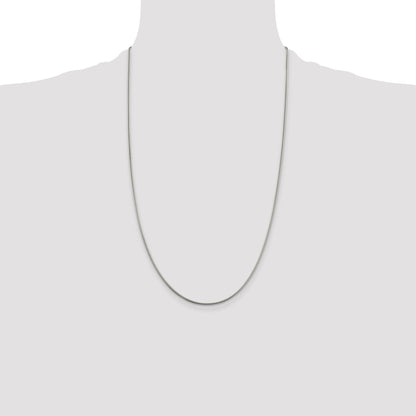26 Inch Sterling Silver 1.5mm Snake Chain Necklace