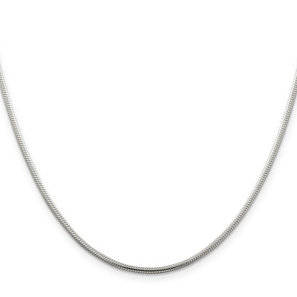 24 Inch Sterling Silver 1.75mm Snake Chain Necklace