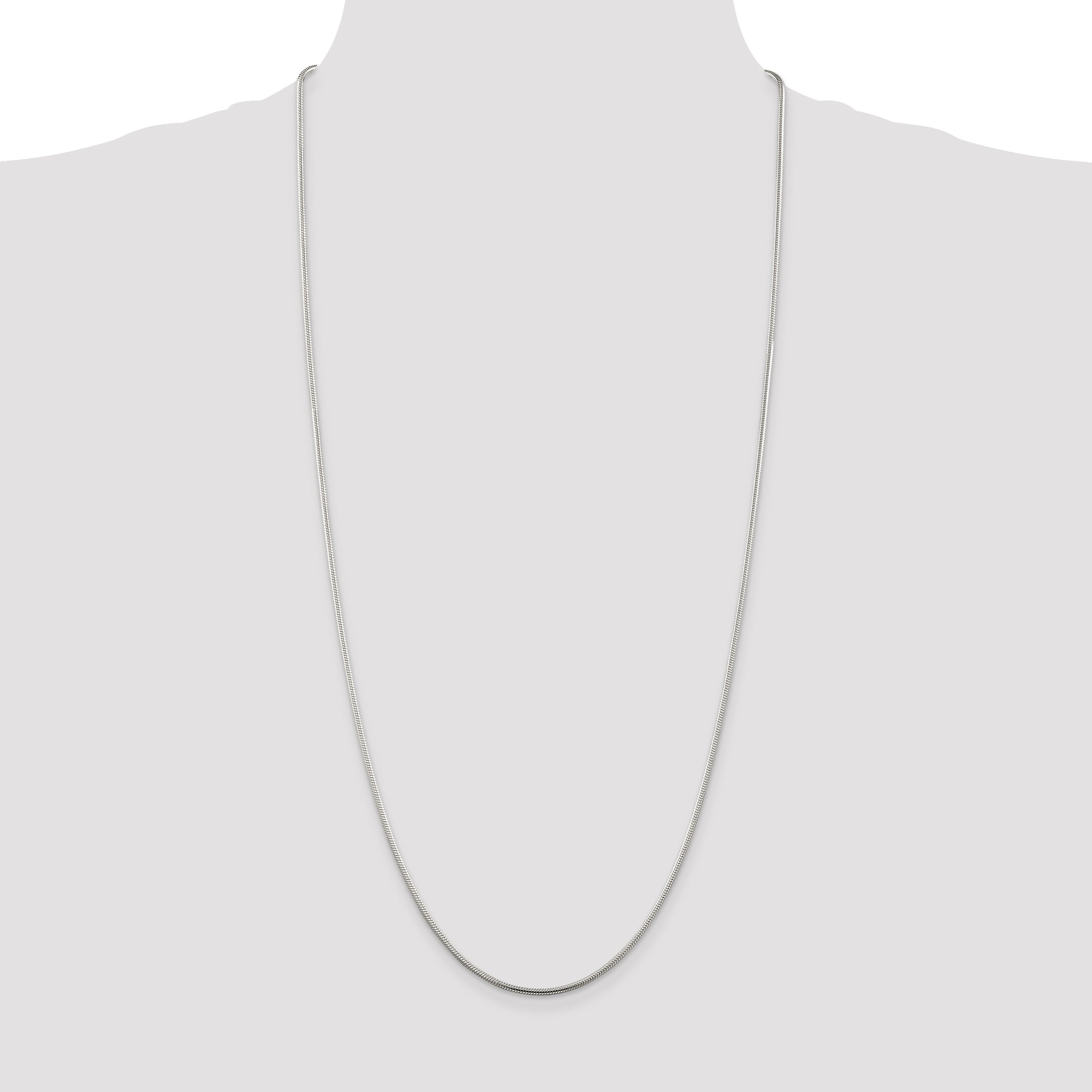 30 Inch Sterling Silver 1.75mm Snake Chain Necklace