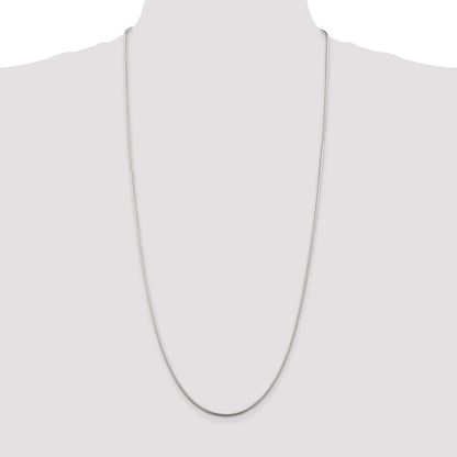 30 Inch Sterling Silver 1.75mm Snake Chain Necklace