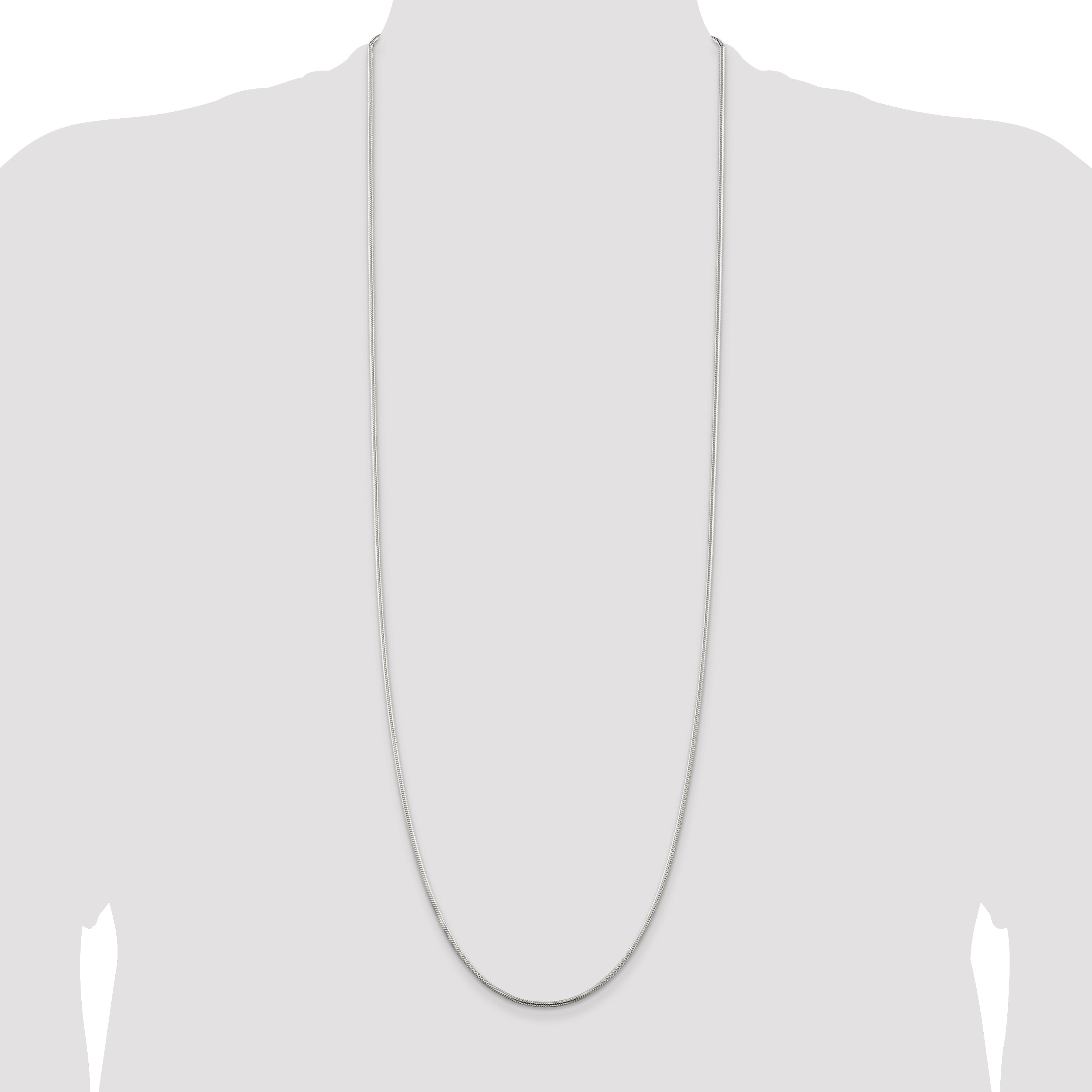 36 Inch Sterling Silver 1.75mm Snake Chain Necklace