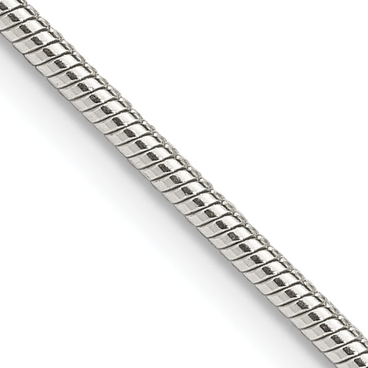 36 Inch Sterling Silver 1.75mm Snake Chain Necklace