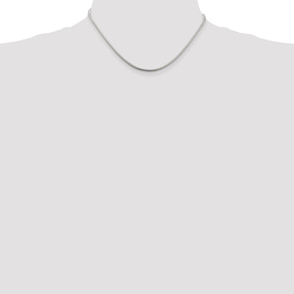 16 Inch Sterling Silver 2mm Snake Chain Necklace