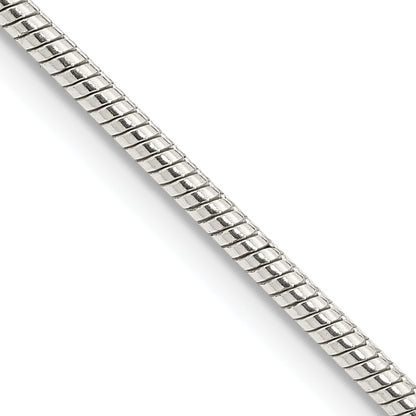 20 Inch Sterling Silver 2mm Snake Chain Necklace