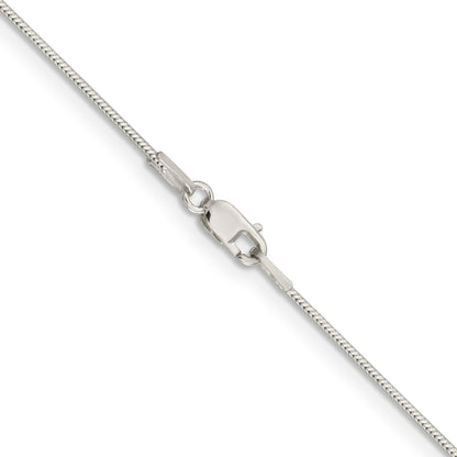 20 Inch Sterling Silver 1mm Round Snake Chain Necklace