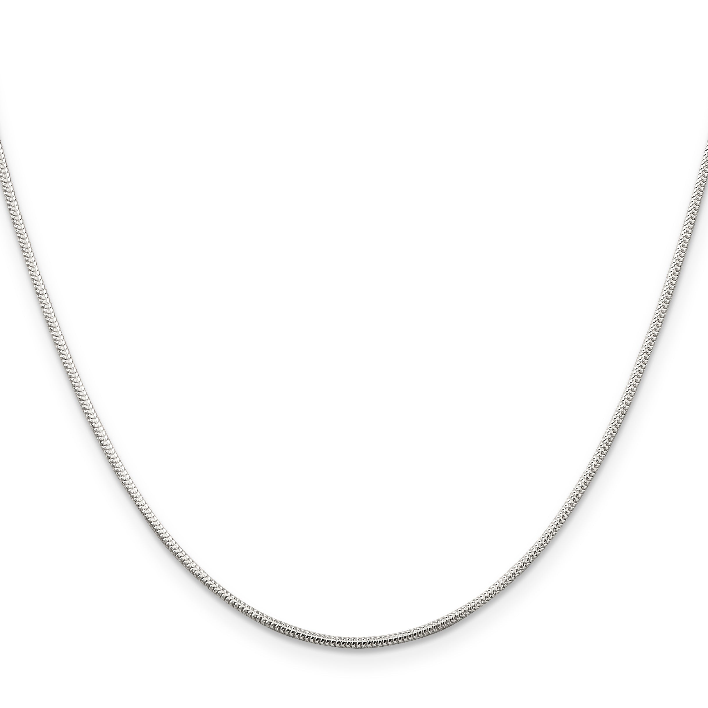 26 Inch Sterling Silver 1.2mm Round Snake Chain Necklace