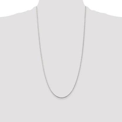 28 Inch Sterling Silver 1.2mm Round Snake Chain Necklace
