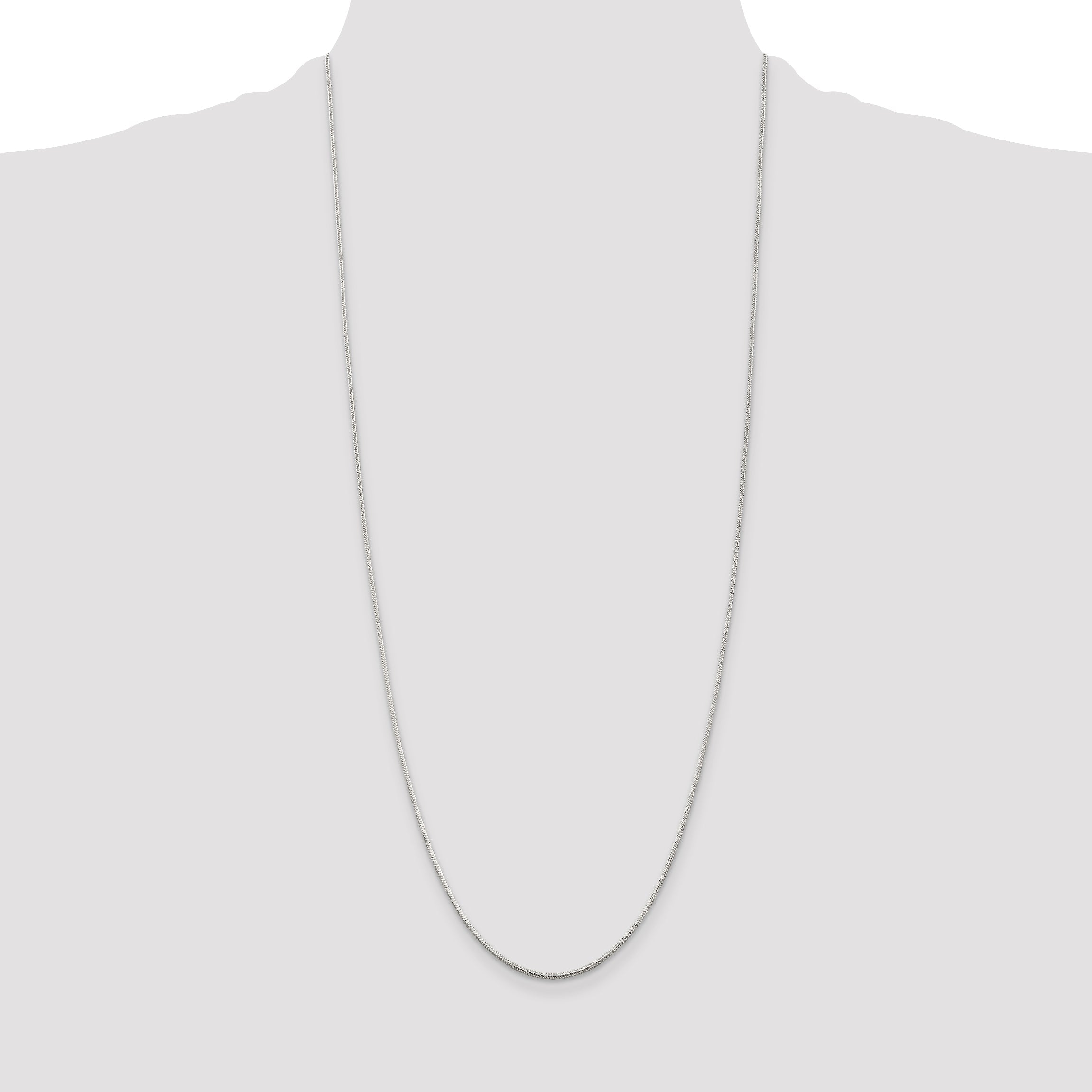 30 Inch Sterling Silver 1.2mm Round Snake Chain Necklace
