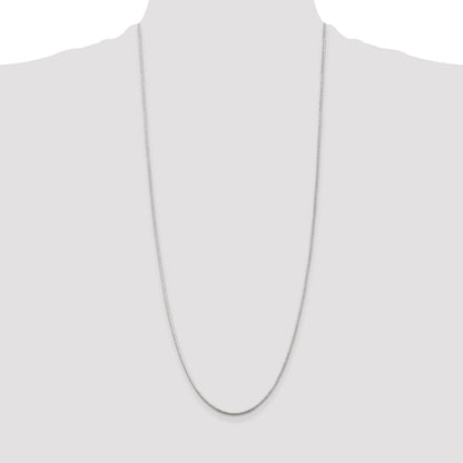 30 Inch Sterling Silver 1.2mm Round Snake Chain Necklace